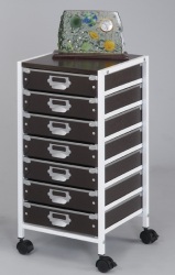mobile storage cardboard drawer carts 