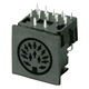multi pole horizontal socket pcb quick lock 