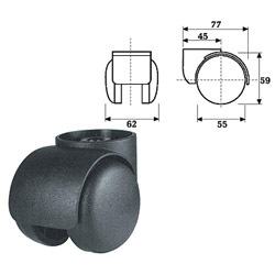 office chair castors