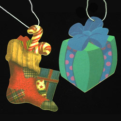 paper card air fresheners (new christmas design) 