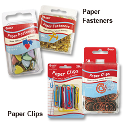 paper fasteners and paper clips