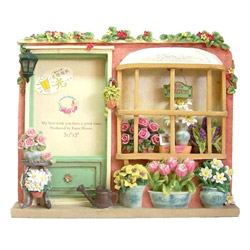 flower shop photo frame with night lamp