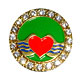 Pin W. Rhinestones