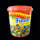 plastic round biscuit pail 