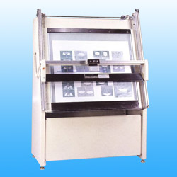 offset plate and silk screen testing stand (printed equipment) 