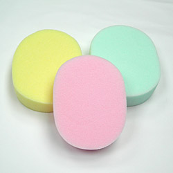 pva oval bath sponges