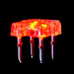 red flat flux light emitting diode 