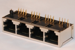 rj multi-port modular jack