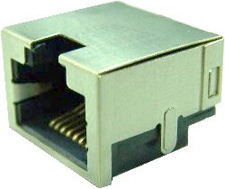 rj11 rj45 single port pcb jacks