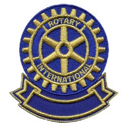 Rotary International Embroidered Patches ( With 3D Surfaces)