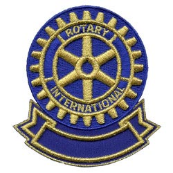 rotary international embroidered patch 