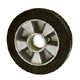 rubber wheel with aluminum core 