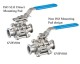 3 PC Vacuum Clamp End Ball Valve (full Bore Design)