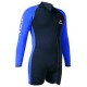 3mm Long Sleeve Step-In Shorties Wetsuit - Long Tracer