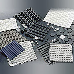 pu rubber silicone self adhesive foot mat 