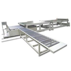 sheet stacking conveyor machine