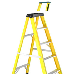 single fiberglass stepladder 