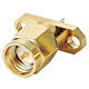 sma 2 hole flange plug receptacle 