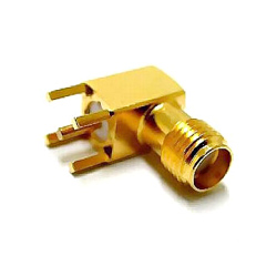 sma right angle pcb mount jack receptacle