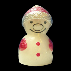 small snow man shape candles 