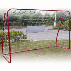 soccer goal with traget shot 