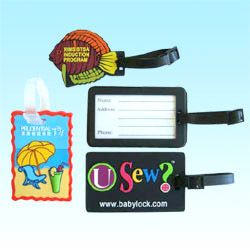 soft pvc bag tag