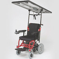 solar power and electric two way use wheelchair