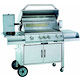 stainless steel gas grill cabinet trolley 