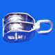 stainless steel rigid double pulleys 