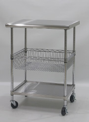 stainless steel top chef work table trolleys