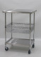 stainless steel top chef work table trolleys 