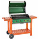 Barbecue Grill Equipment- 4B Steel Cabinet Trolley With Stainless Steel Hoods
