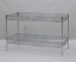 steel wired basket racks 