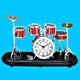 Super Sharp Drum Alarm Clocks