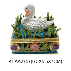 swan jewelry box 