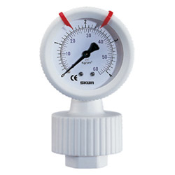 teflon diaphragm pressure gauges