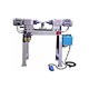 horizontally mounted with twin heads type pneumatic riveting machine. 