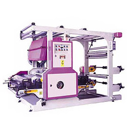 two color flexographic printing machine