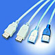 USB 1.1 A/M To A/F Cables In PVC Jackets