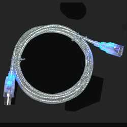 usb cables with light