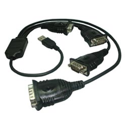 usb to 2xdual rs232 serial cable