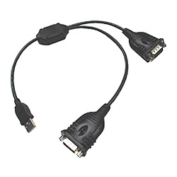 usb to dual rs232 serial cables 