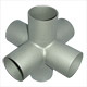 6 Way Vacuum Pipe Fittings