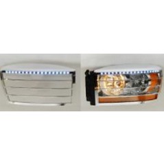 vehicle-led-head-bezel abs chrome 