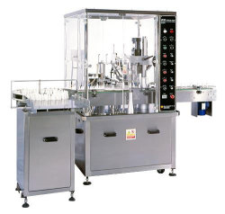 vial liquid filling-plugging-cap sealing machine