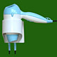 wall mounted hair dryer 