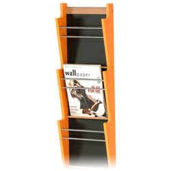 wall mounted magazine rack