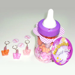 water based nail polish with key ring 