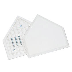 white molded rubber home plate 