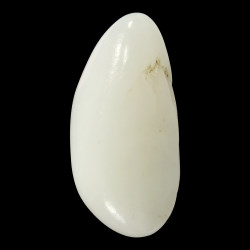 Egg-shaped White Pebble Jade